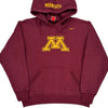 Minnesota Nike College Hoodie - Small Burgundy Cotton Blend