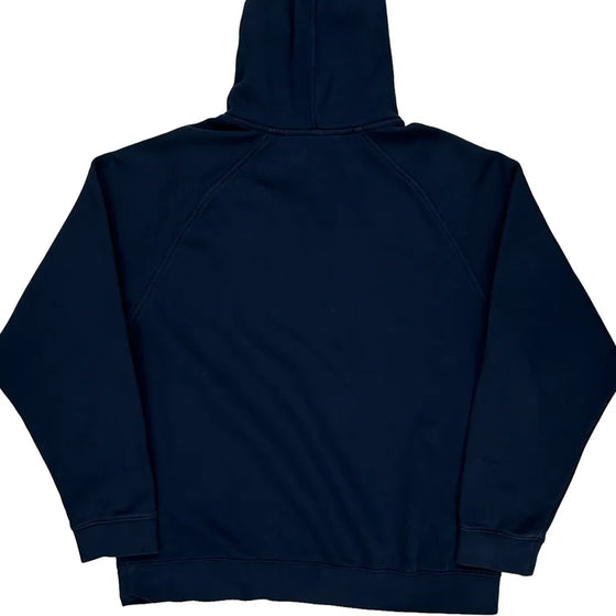 Nike Hoodie - Large Navy Cotton Blend