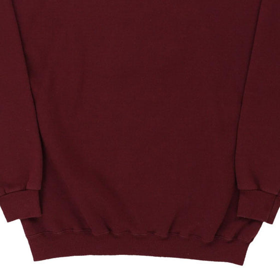 Vintage burgundy Holly Elementary Lee Sweatshirt - mens x-large