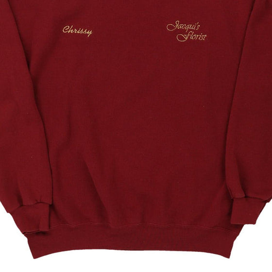 Vintage red Chrissy Lee Sweatshirt - womens x-large