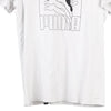 Vintage white Puma T-Shirt - mens small