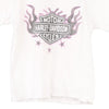 Vintage white Age 4 Harley Davidson T-Shirt - girls small