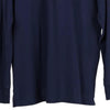 Vintage navy Tommy Hilfiger Long Sleeve Polo Shirt - mens small