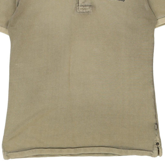 Vintage khaki Napapijri Polo Shirt - mens large