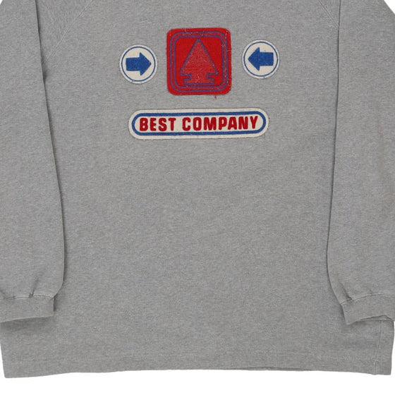 Vintage grey Best Company Sweatshirt - mens x-large