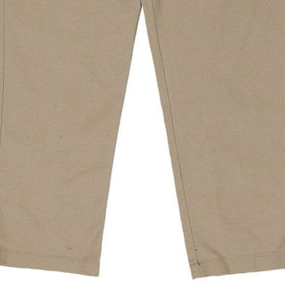 Dickies Trousers - 37W 30L Beige Cotton Blend - Thrifted.com