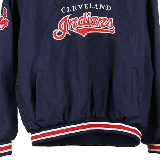 Vintage navy Age 11-12 Cleveland Indians Reebok Windbreaker - boys medium