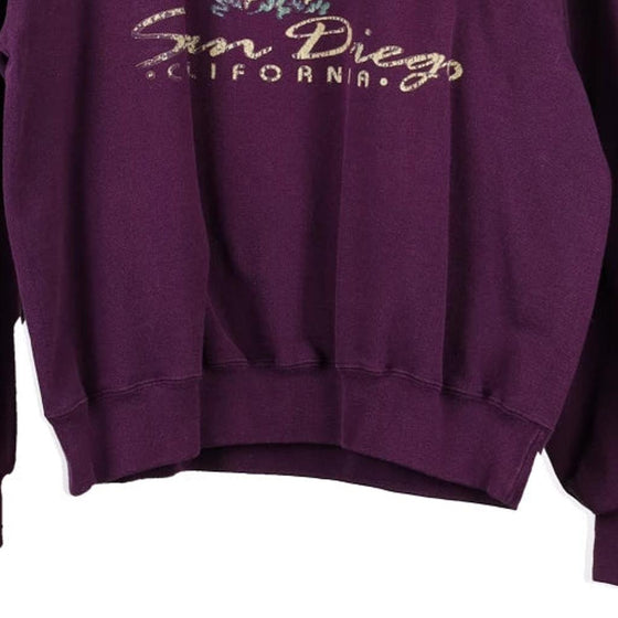 Vintage purple San Diego California Jerzees Sweatshirt - womens large