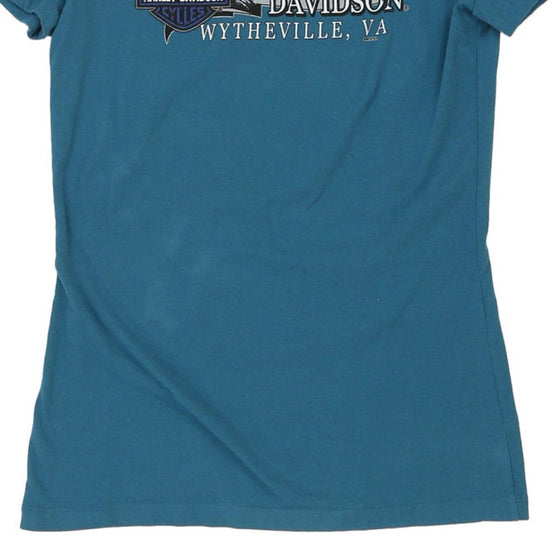 Vintage blue Wytheville VA Harley Davidson T-Shirt - womens medium