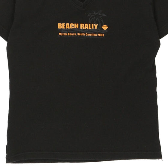 Vintage black Myrtle Beach South Carolina 2003 Harley Davidson T-Shirt - womens medium