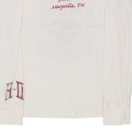 Vintage white Maryville TN Harley Davidson Long Sleeve T-Shirt - womens medium