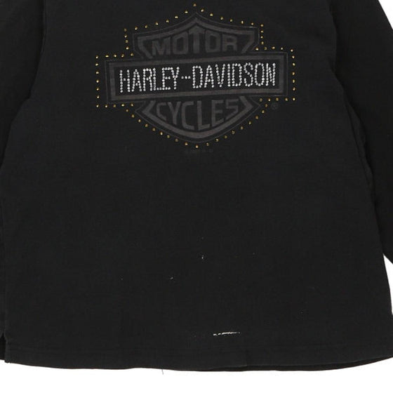 Vintage black Harley Davidson Long Sleeve T-Shirt - womens x-large