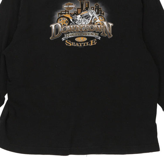 Vintage black Harley Davidson Long Sleeve T-Shirt - womens x-large