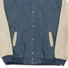 Vintage blue Fruit Of The Loom Varsity Jacket - mens xx-large