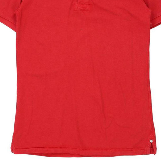 Vintage red Napapijri Polo Shirt - mens medium