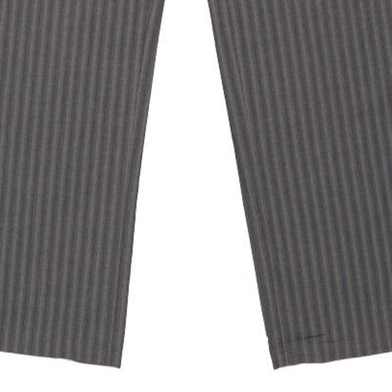 Dolce & Gabbana Striped Trousers - 36W UK 14 Grey Cotton Blend