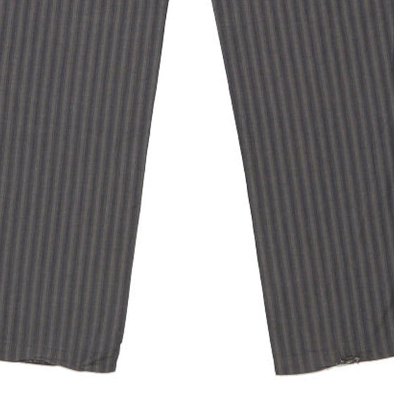 Dolce & Gabbana Striped Trousers - 36W UK 14 Grey Cotton Blend