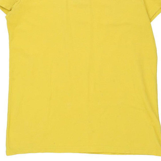 Vintage yellow Just Cavalli Polo Shirt - mens x-large