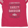 Vintage pink Peoria IL Harley Davidson T-Shirt - womens medium