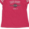 Vintage pink Peoria IL Harley Davidson T-Shirt - womens medium