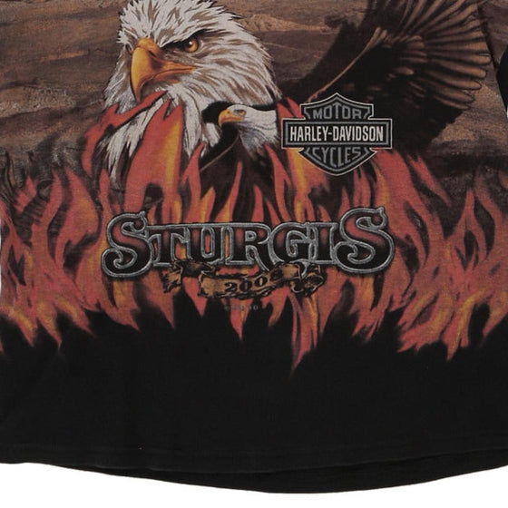 Vintage black Sturgis 2008 Harley Davidson Vest - womens xx-large