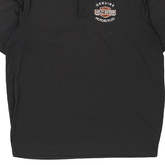 Vintage black Harley Davidson Polo Shirt - mens xx-large