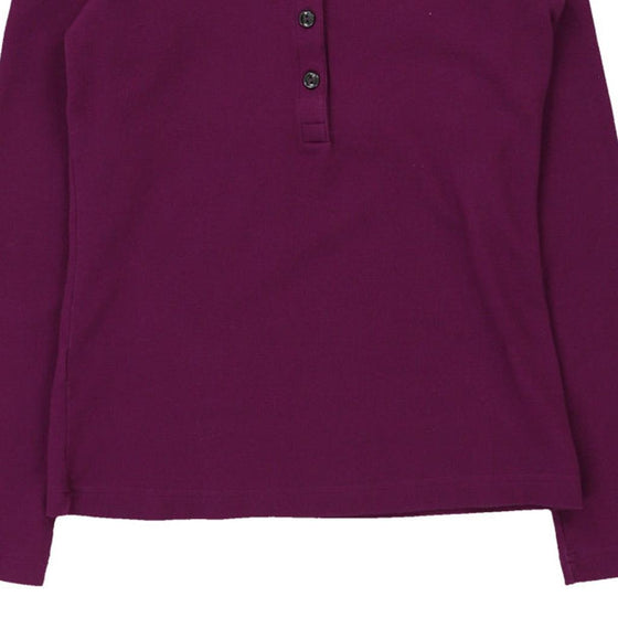 Vintage purple Age 8-9 Lacoste Long Sleeve Polo Shirt - girls medium