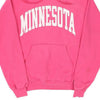 Minnesota Champion College Hoodie - Small Pink Cotton Blend - Thrifted.com