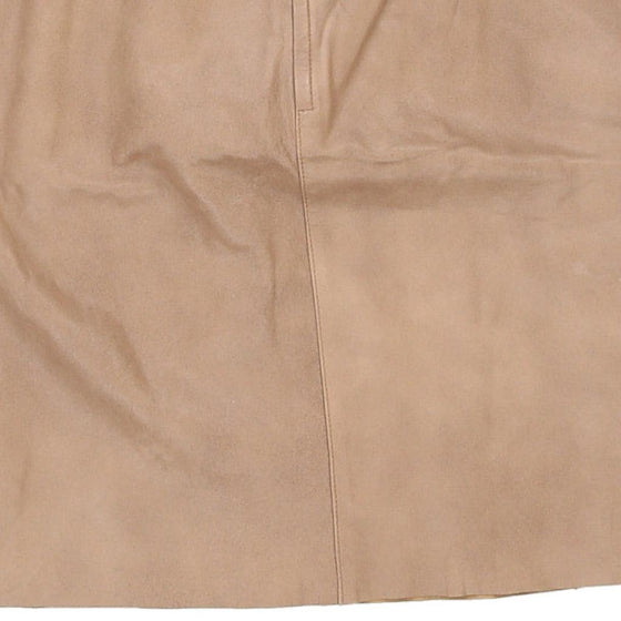 Fendissime Mini Skirt - 29W UK 10 Brown Leather