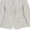 Blue Les Copains Blazer - Large Grey Linen