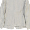 Blue Les Copains Blazer - Large Grey Linen