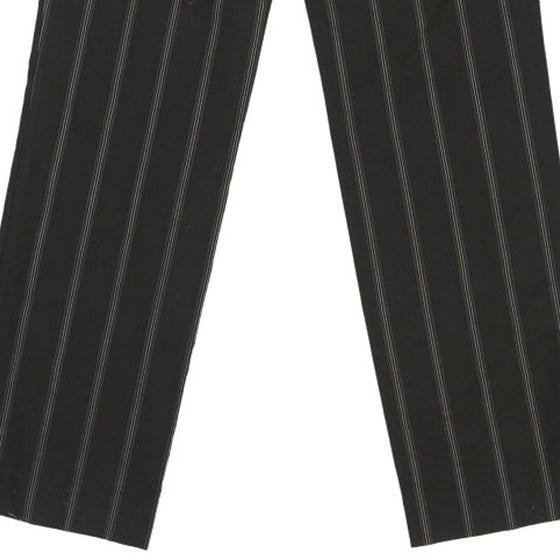 Dolce & Gabbana Pinstripe Trousers - 32W UK 12 Black Cotton