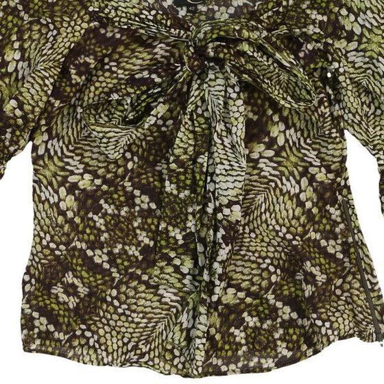 Just Cavalli Blouse - Small Green Cotton