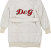 Age 14 Dolce & Gabbana Spellout Puffer - Medium White Polyester Blend