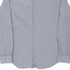 Vintage blue Armani Collarless Shirt - mens x-large