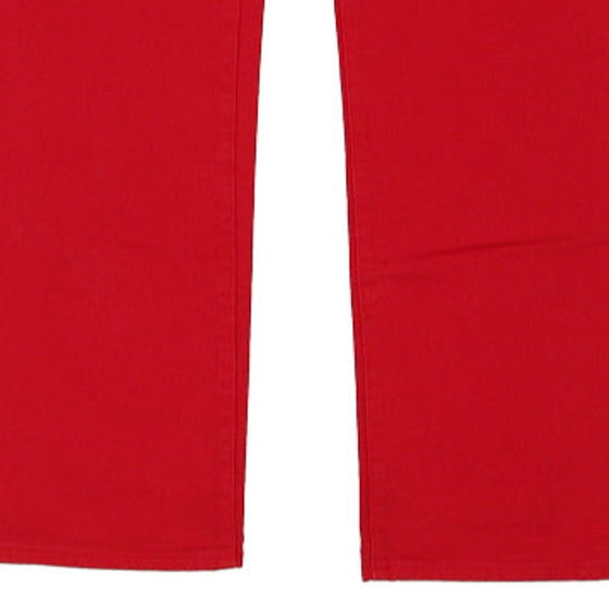 Miu Miu Trousers - 34W UK 14 Red Cotton