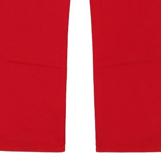 Miu Miu Trousers - 34W UK 14 Red Cotton