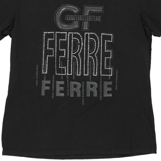 Gianfranco Ferre Spellout T-Shirt - 2XL Black Cotton