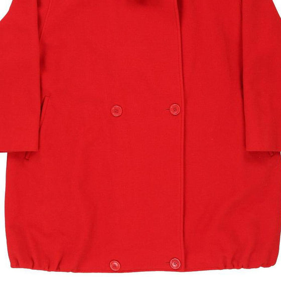 Trussardi Overcoat - Large Red Wool Blend