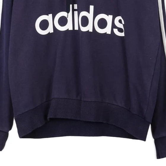 Vintage navy Adidas Hoodie - mens large