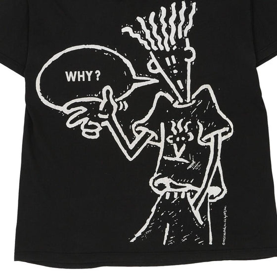 Vintage black 1985 Fido Dido T-Shirt - mens large