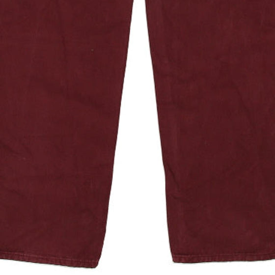 Vintage burgundy Carrera Trousers - mens 38" waist