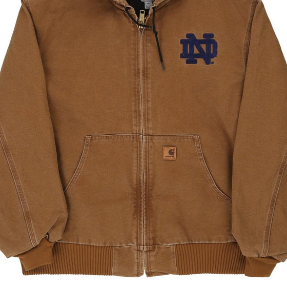 Vintage brown Notre Dame Carhartt Jacket - mens x-large