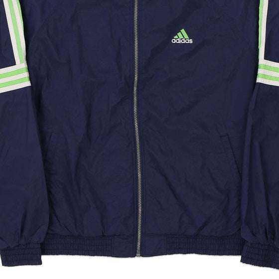 Vintage navy Adidas Shell Jacket - mens large