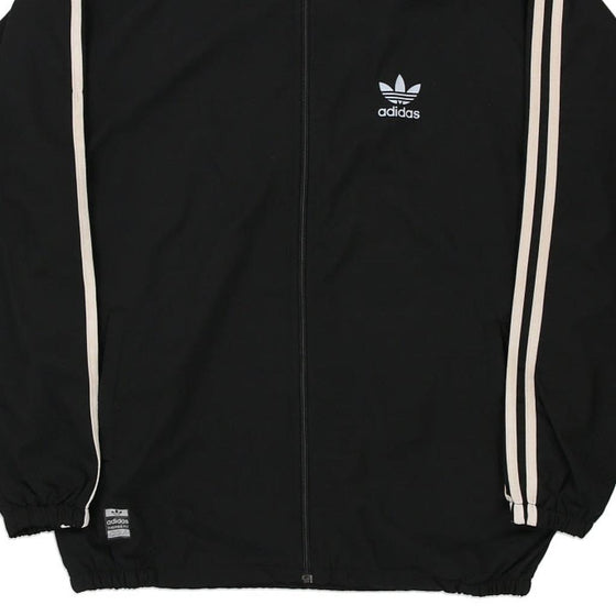 Vintage black Made in USA Adidas Track Jacket - mens x-large