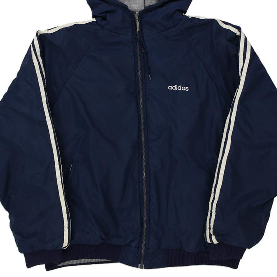 Vintage navy Adidas Jacket - mens x-large