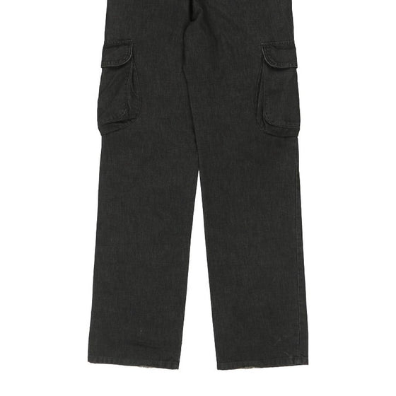 Vintage black Sisley Cargo Trousers - mens 32" waist