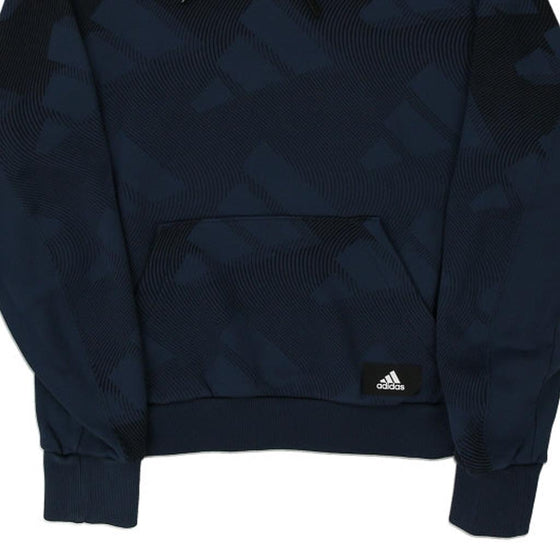 Vintage navy Adidas Hoodie - mens medium