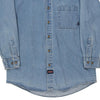 Vintage blue Dickies Denim Shirt - mens medium