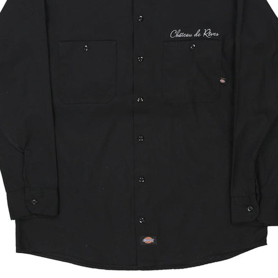 Vintage black Chateau du Reves Dickies Shirt - mens medium